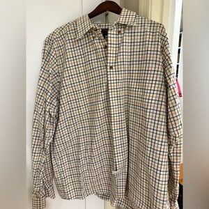 Eddie Bauer Fall Plaid Button-Up Dress Shirt